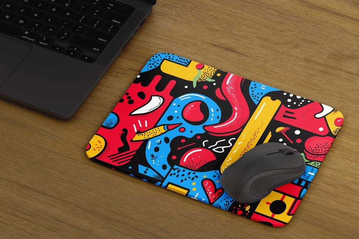 Haring Mauspad - Abstrakte Formen