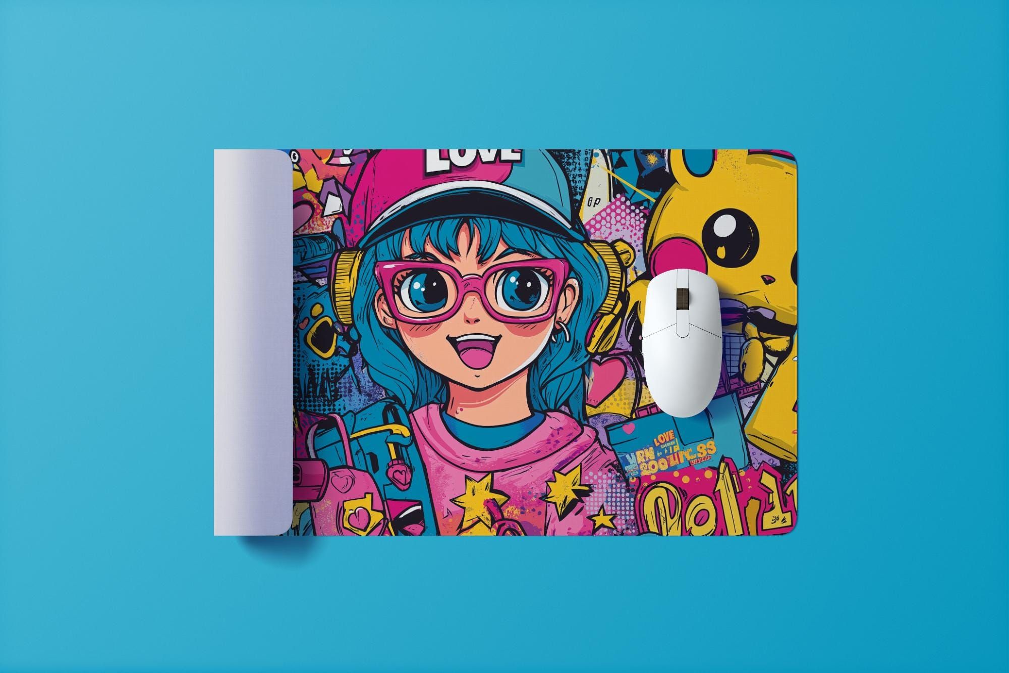 Gamer Girl Mauspad - Collecting Game