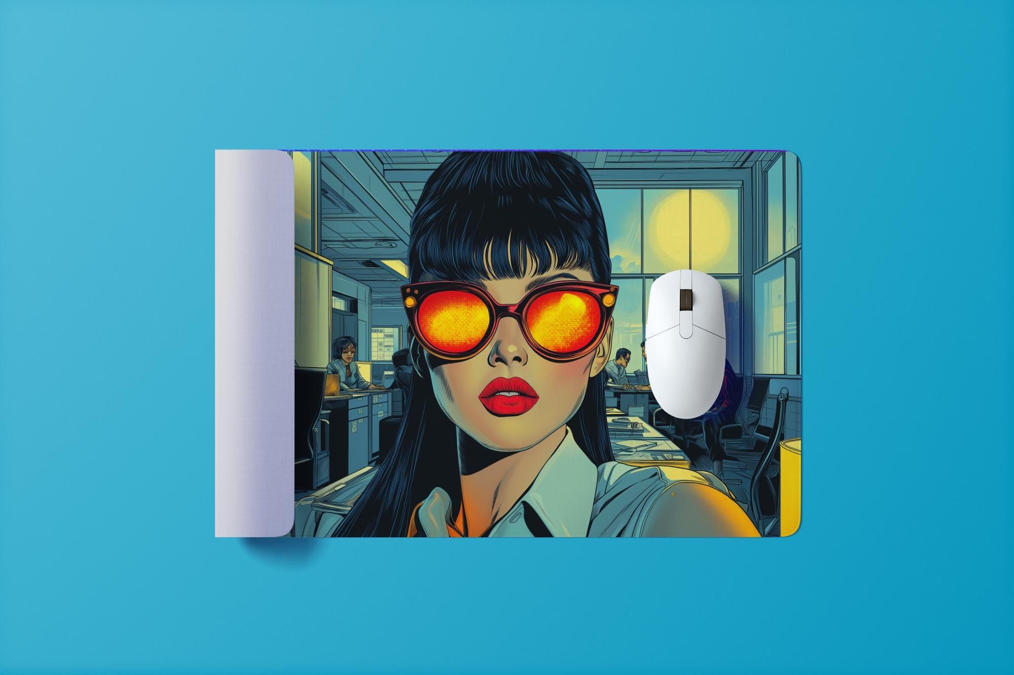 Office Woman Mauspad