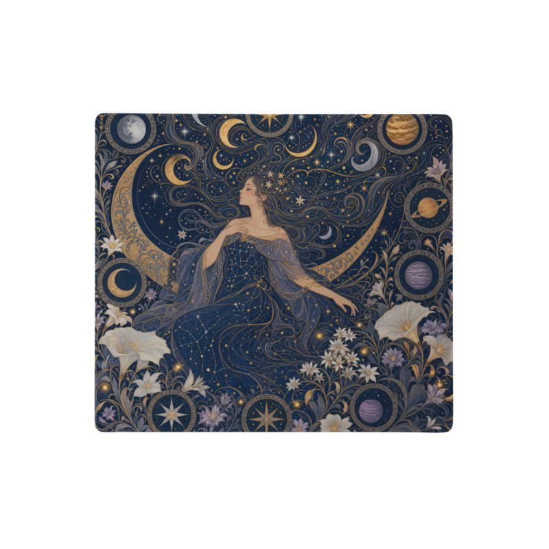 Schreibtischunterlage Mauspad - Mucha Mond (Art Nouveau)