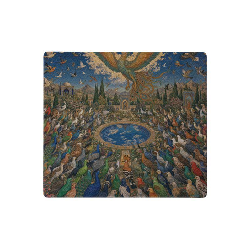 Schreibtischunterlage Mauspad - Persisch Vögel (Art Nouveau)