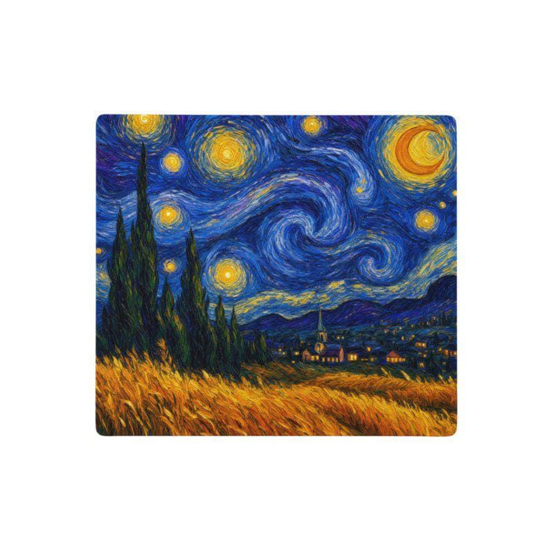 Schreibtischunterlage Mauspad - Van Gogh Sternennacht (Impressionismus)