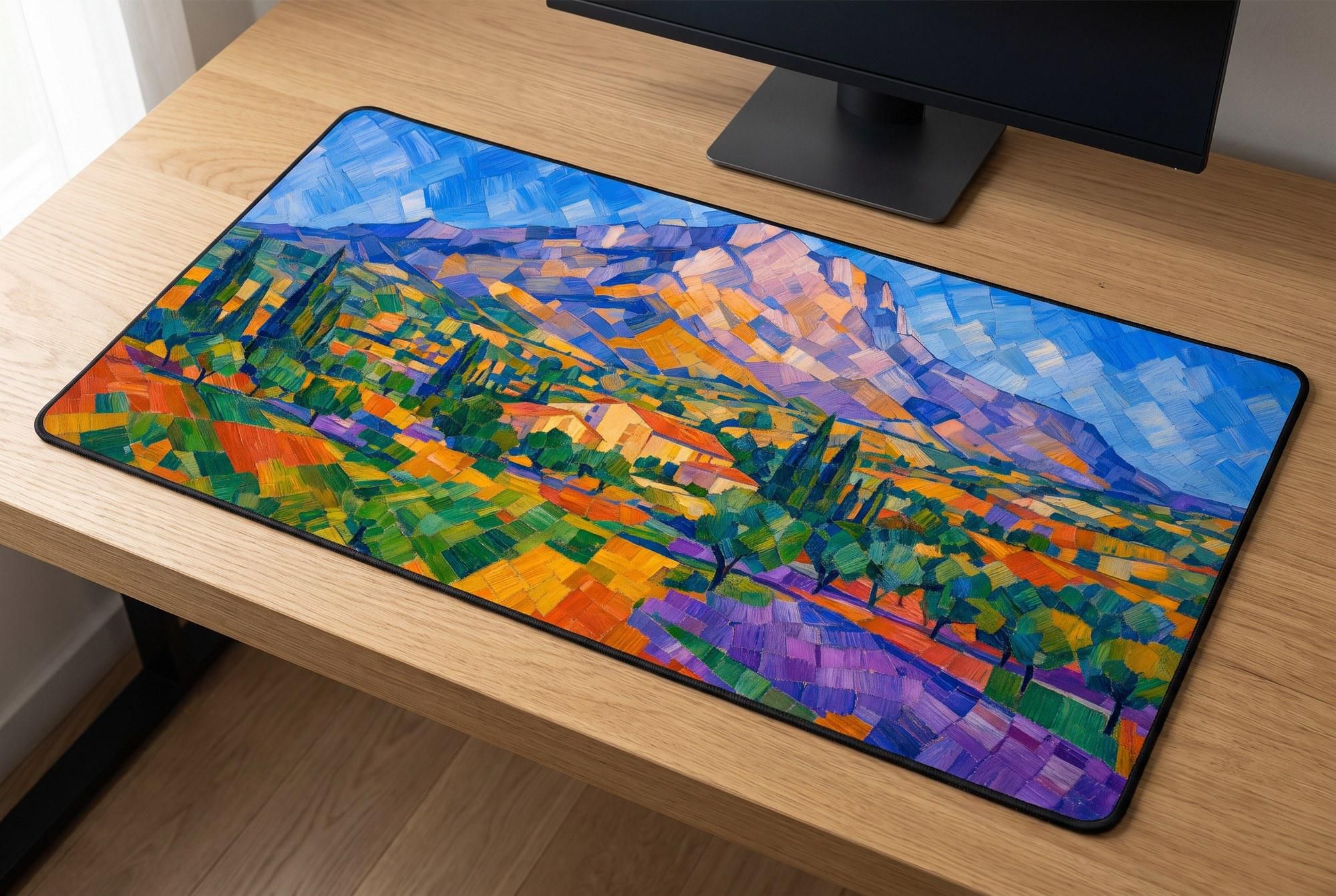 Schreibtischunterlage Mauspad - Cézanne Berg (Impressionismus)