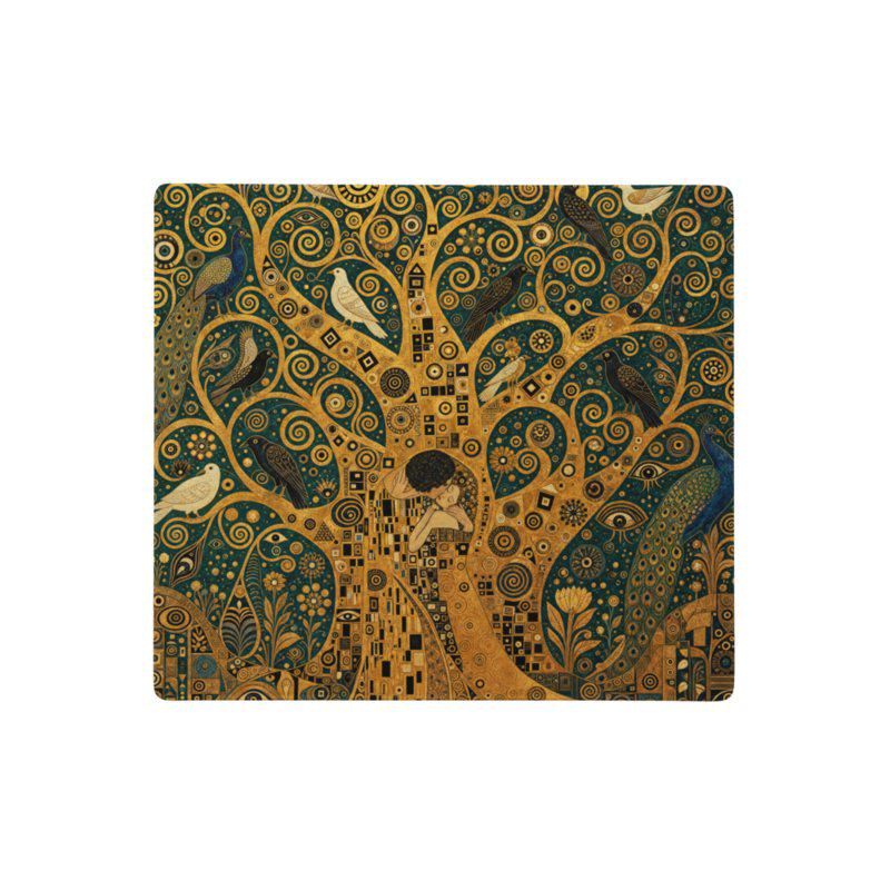 Schreibtischunterlage Mauspad - Klimt Lebensbaum (Art Nouveau)