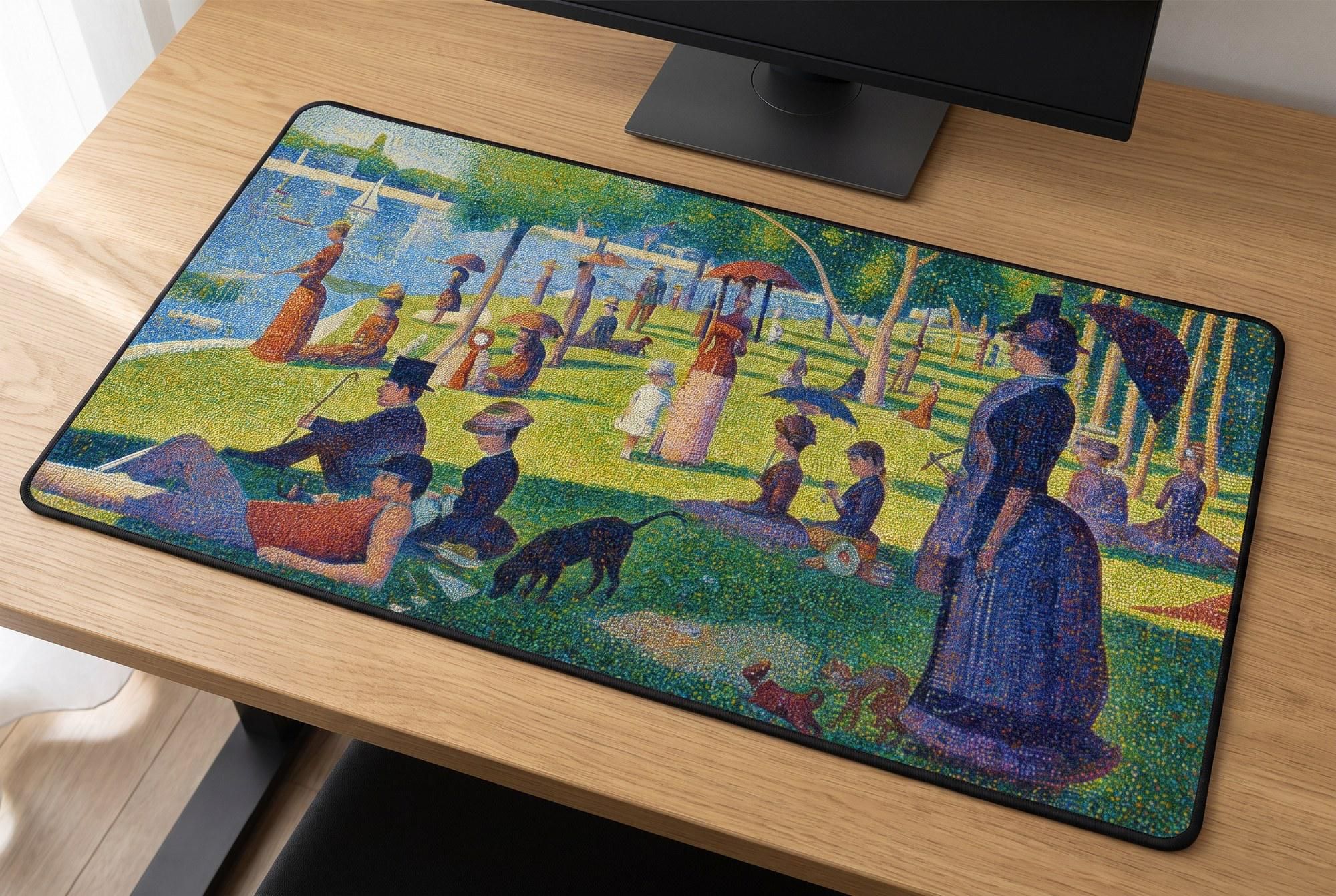 Schreibtischunterlage Mauspad - Seurat Pointillismus (Impressionismus)