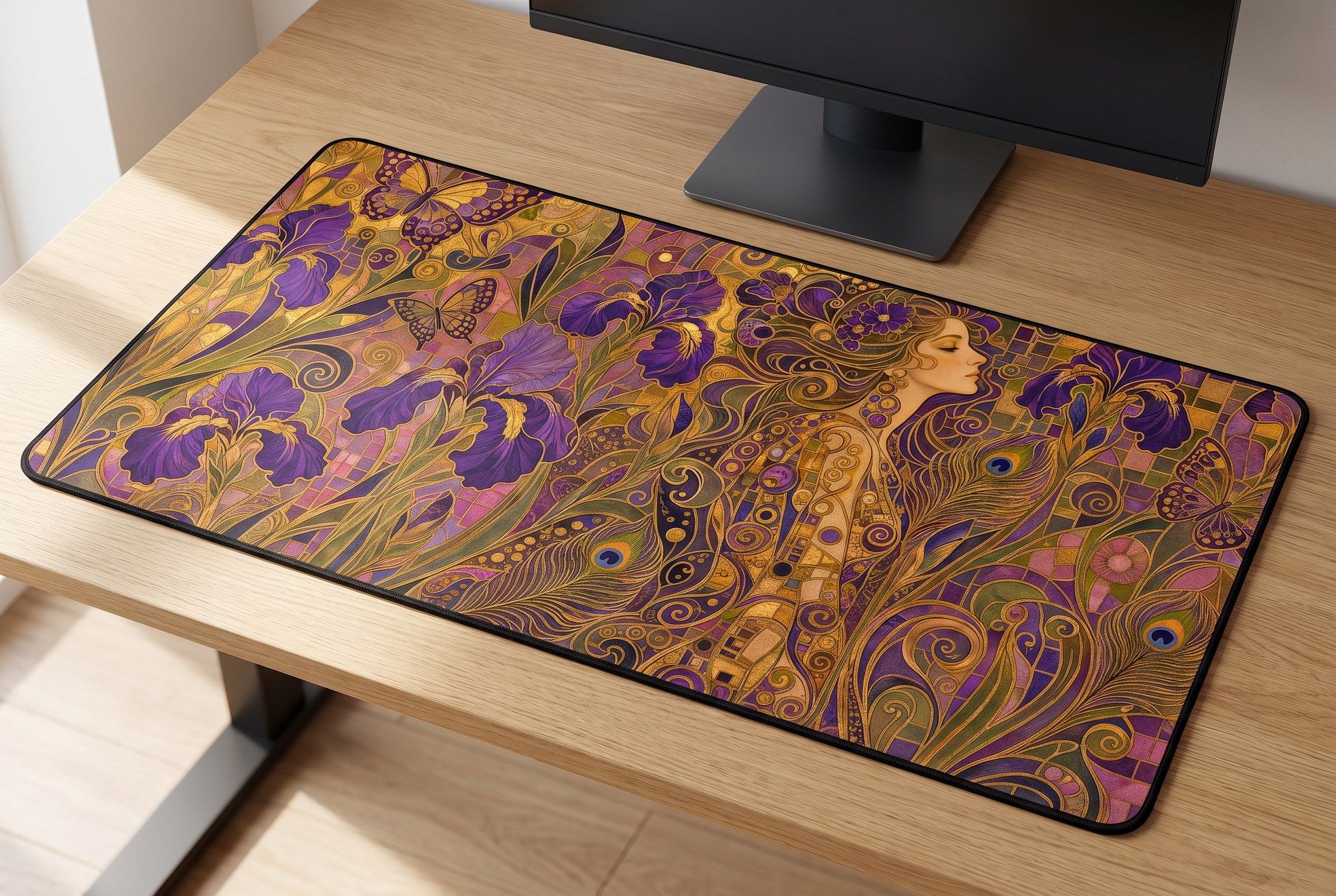 Schreibtischunterlage Mauspad - Art Nouveau (Botanik)