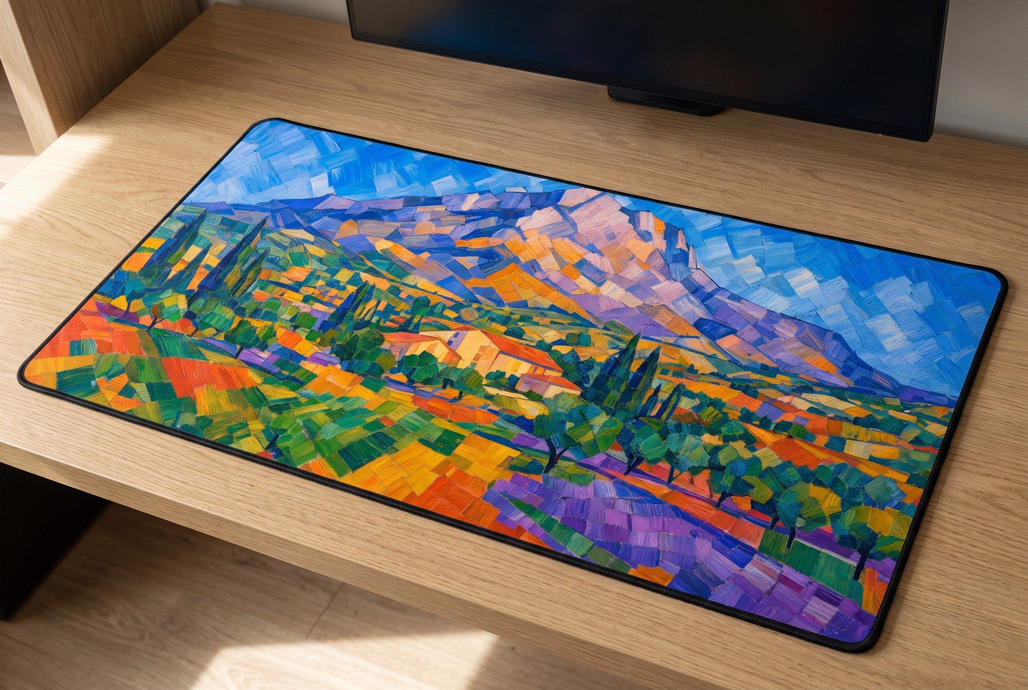 Schreibtischunterlage Mauspad - Cézanne Berg (Impressionismus)