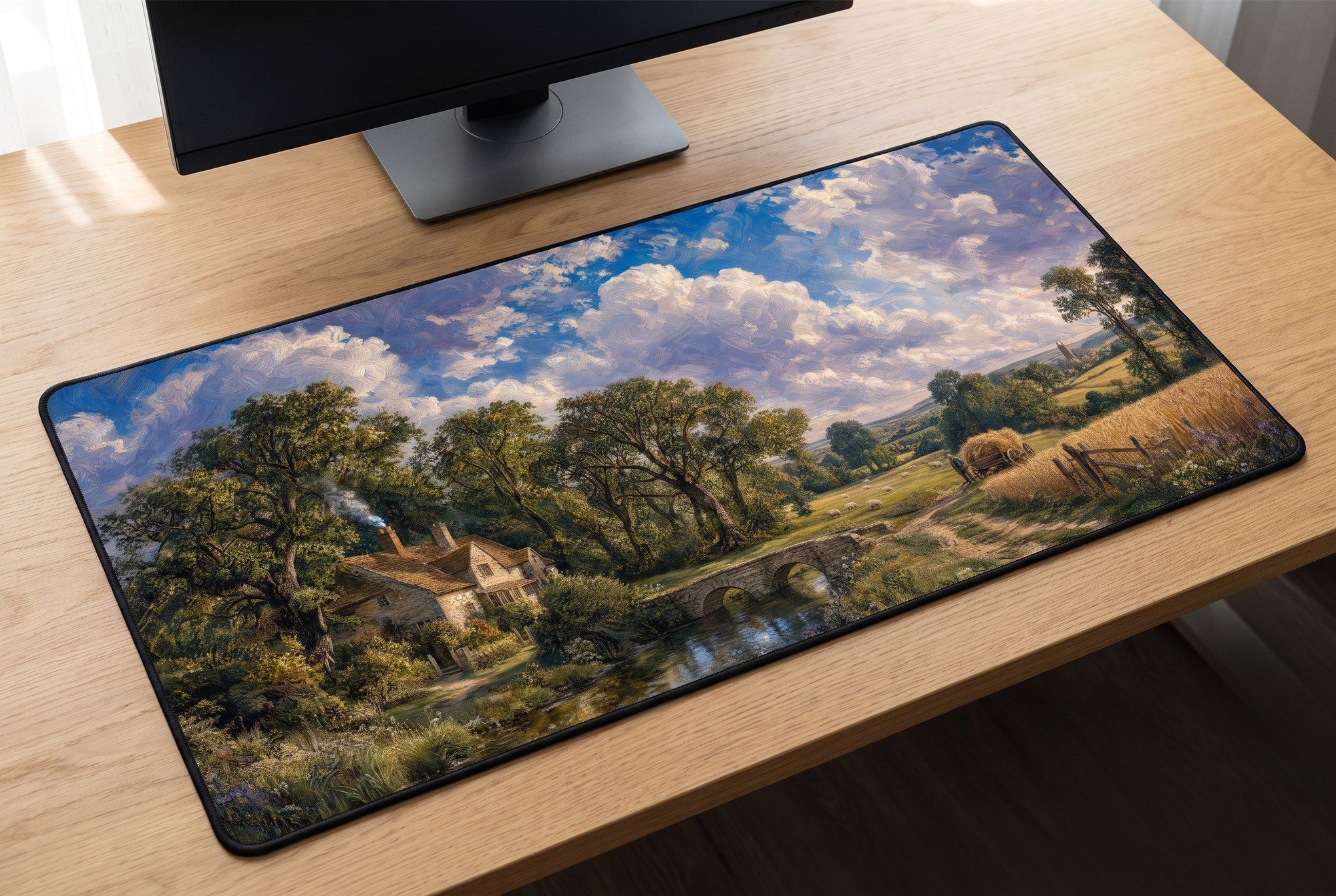 Schreibtischunterlage Mauspad - Constable Landschaft (Romantik)