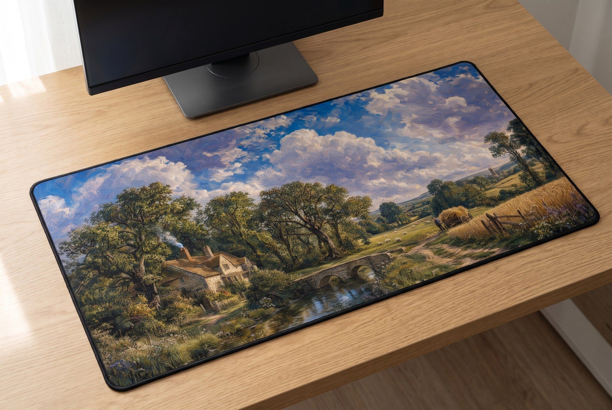 Schreibtischunterlage Mauspad - Constable Landschaft (Romantik)
