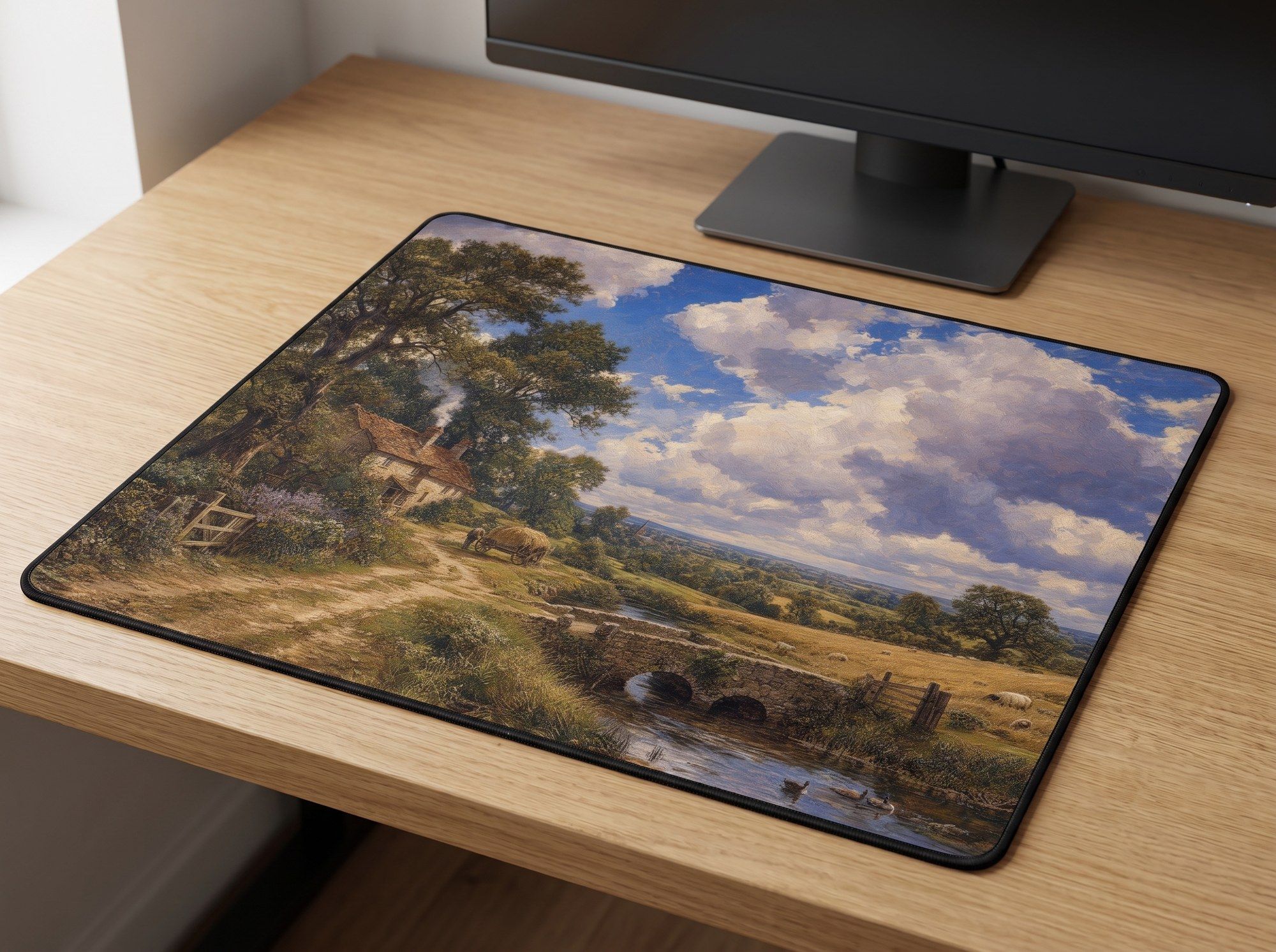 Schreibtischunterlage Mauspad - Constable Landschaft (Romantik)