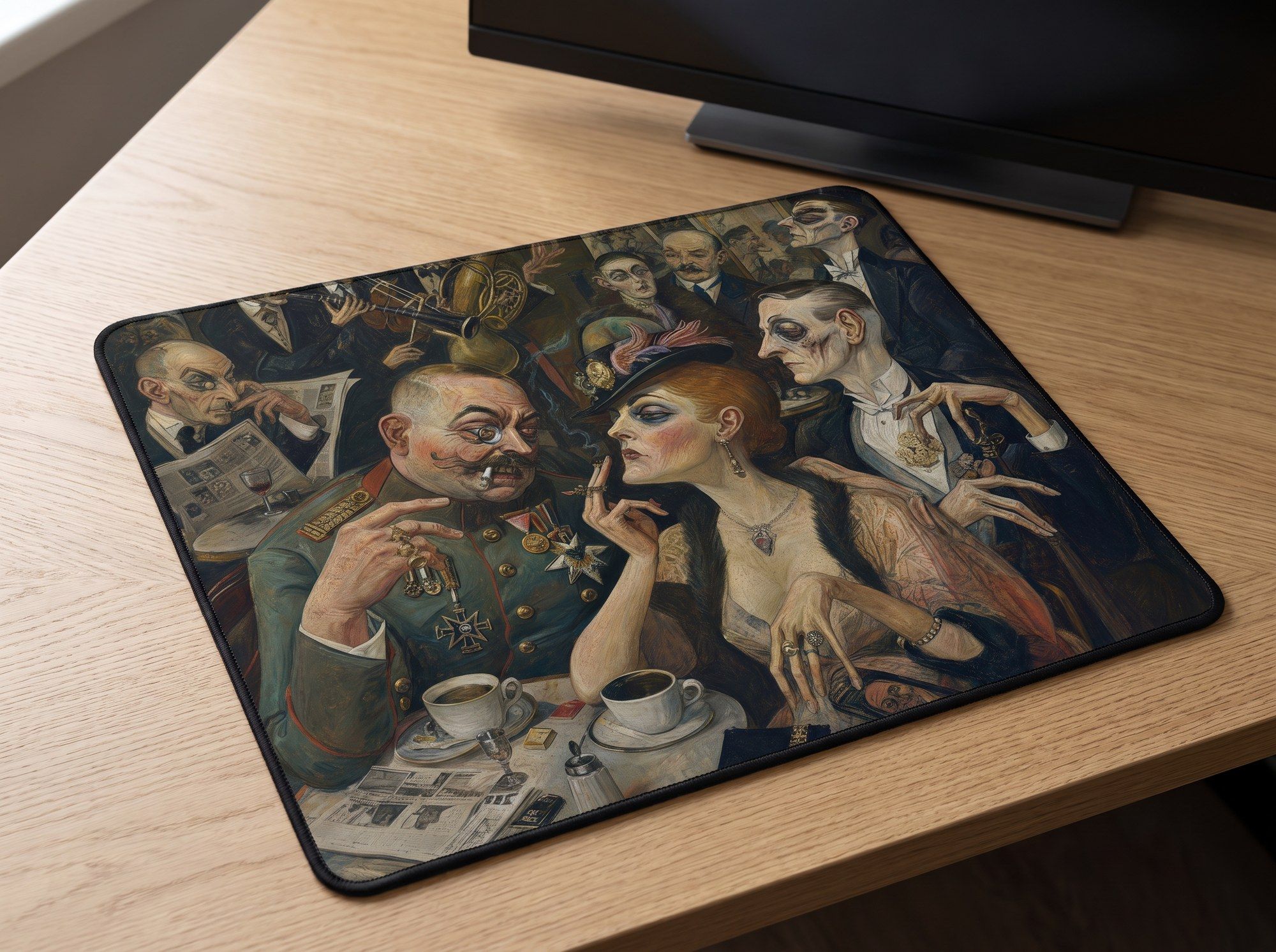 Schreibtischunterlage Mauspad - Dix Kabarett (Expressionismus)