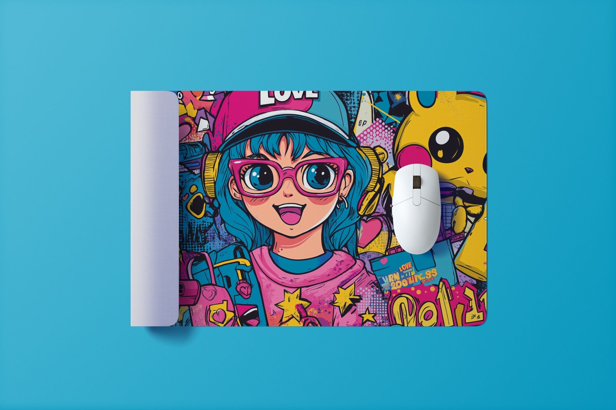 Gamer Girl Mauspad - Collecting Game