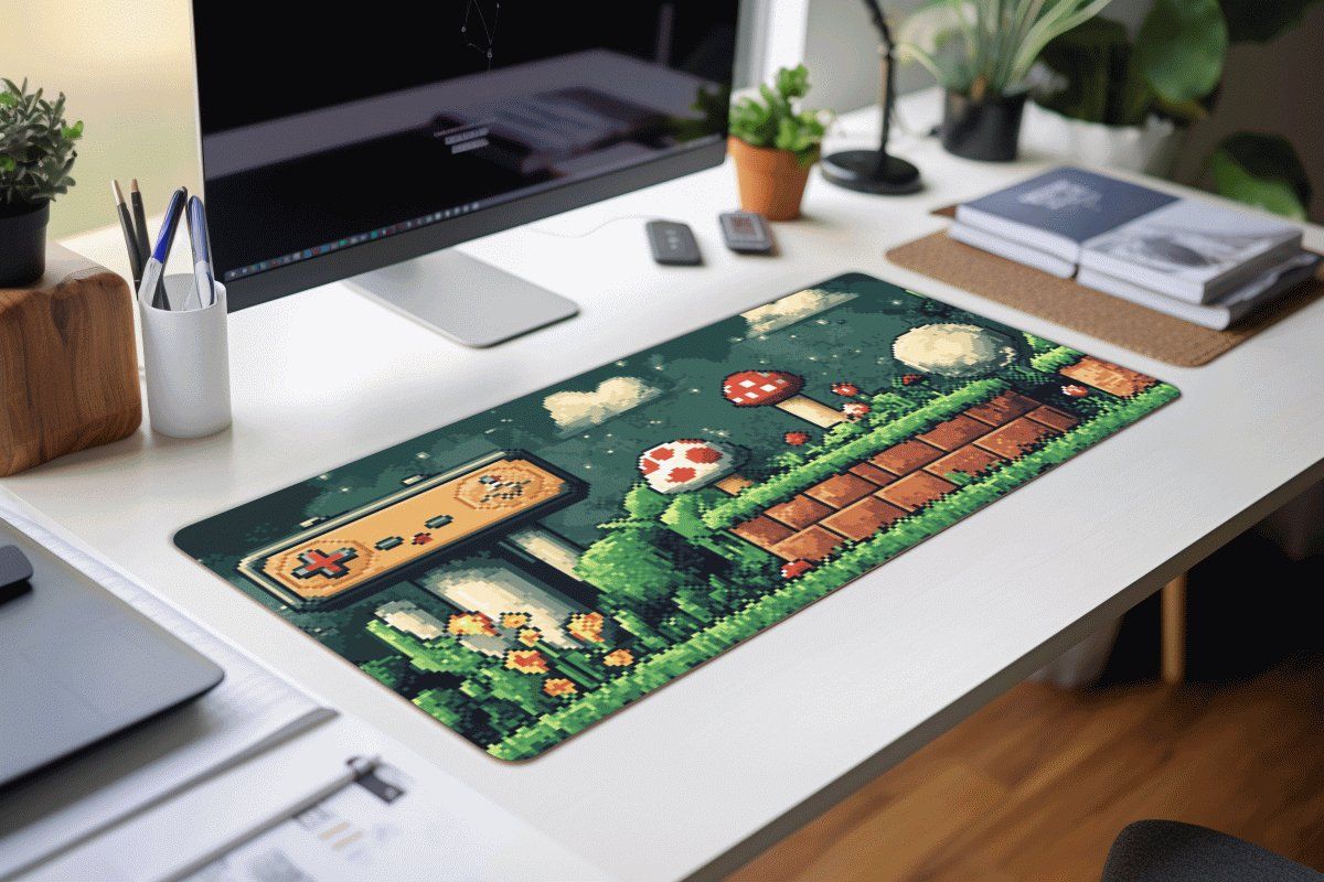 Retro Game Mauspad - Jump-and-Run
