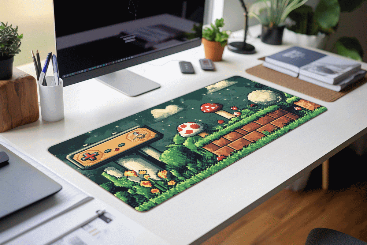 Retro Game Mauspad - Jump-and-Run