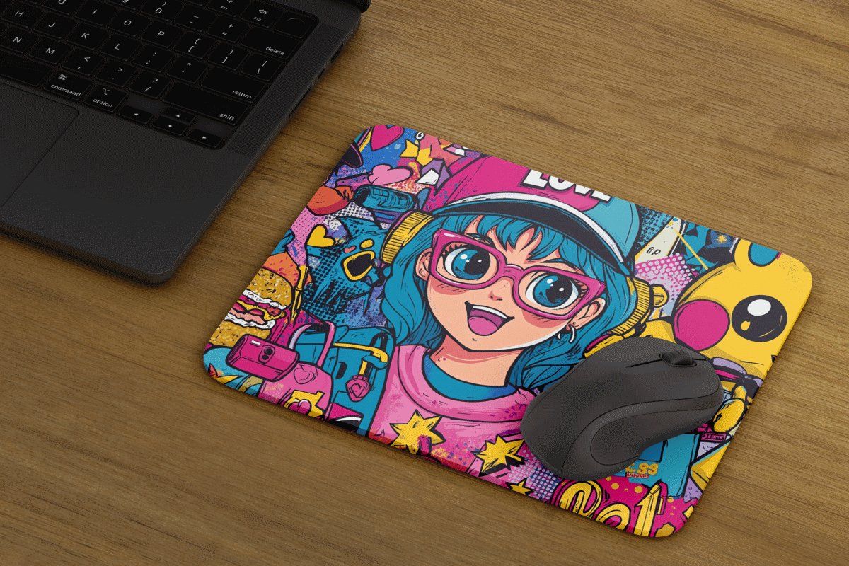 Gamer Girl Mauspad - Collecting Game