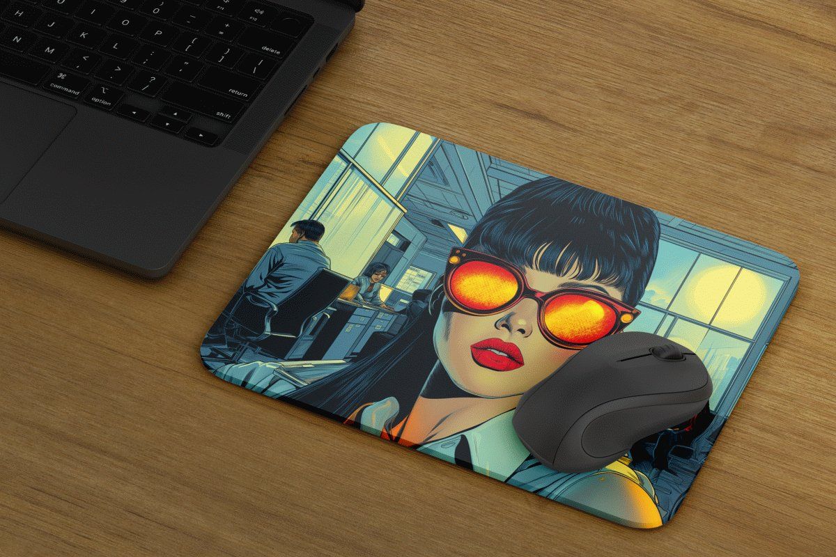 Office Woman Mauspad