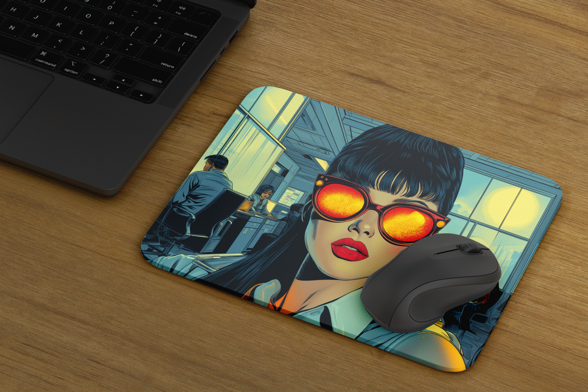 Office Woman Mauspad