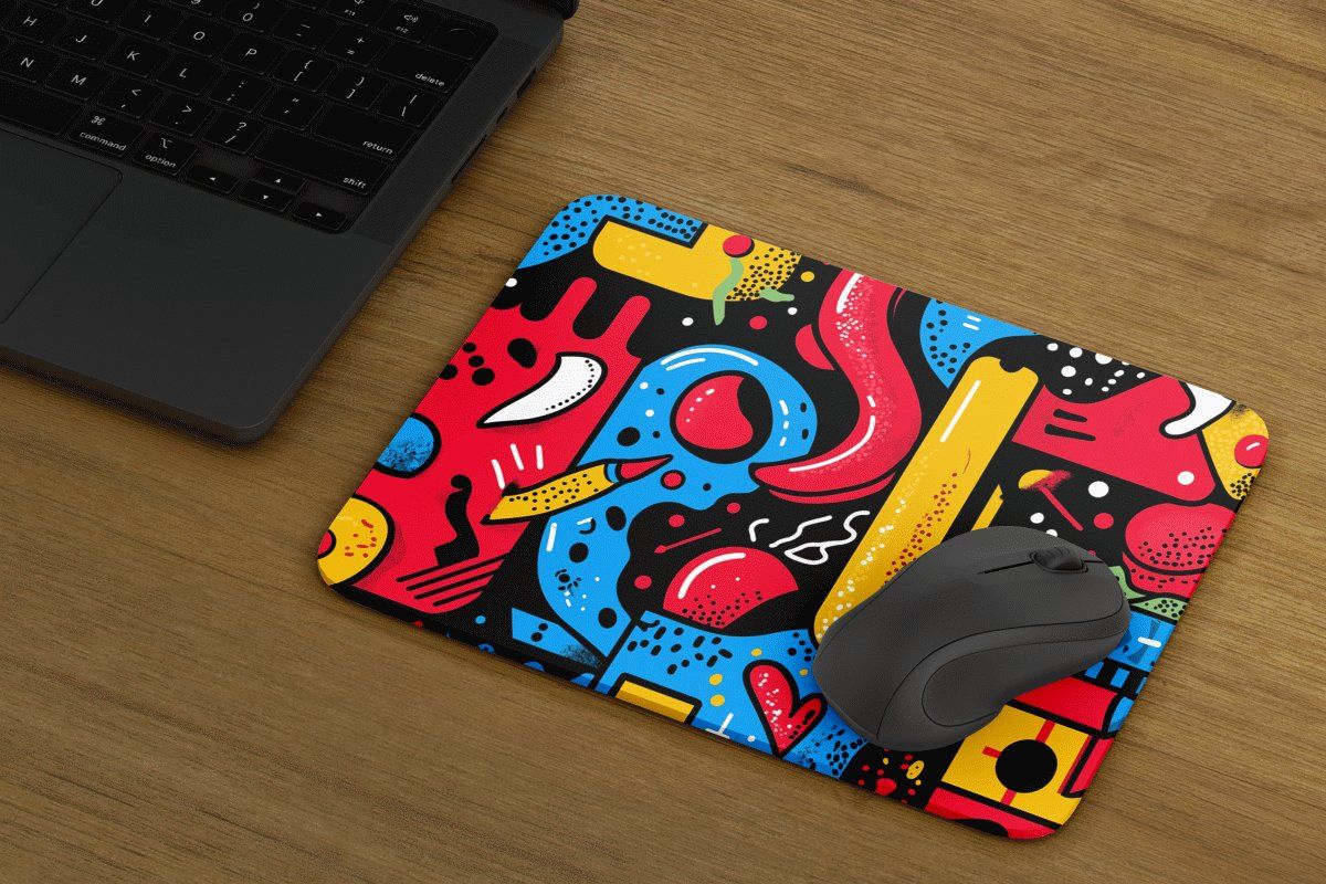 Haring Mauspad - Abstrakte Formen