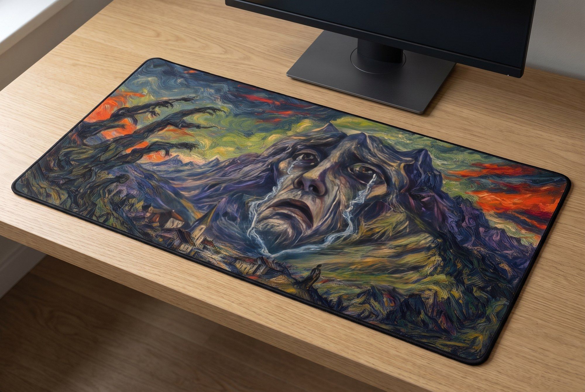 Schreibtischunterlage Mauspad - Kokoschka Landschaft (Expressionismus)