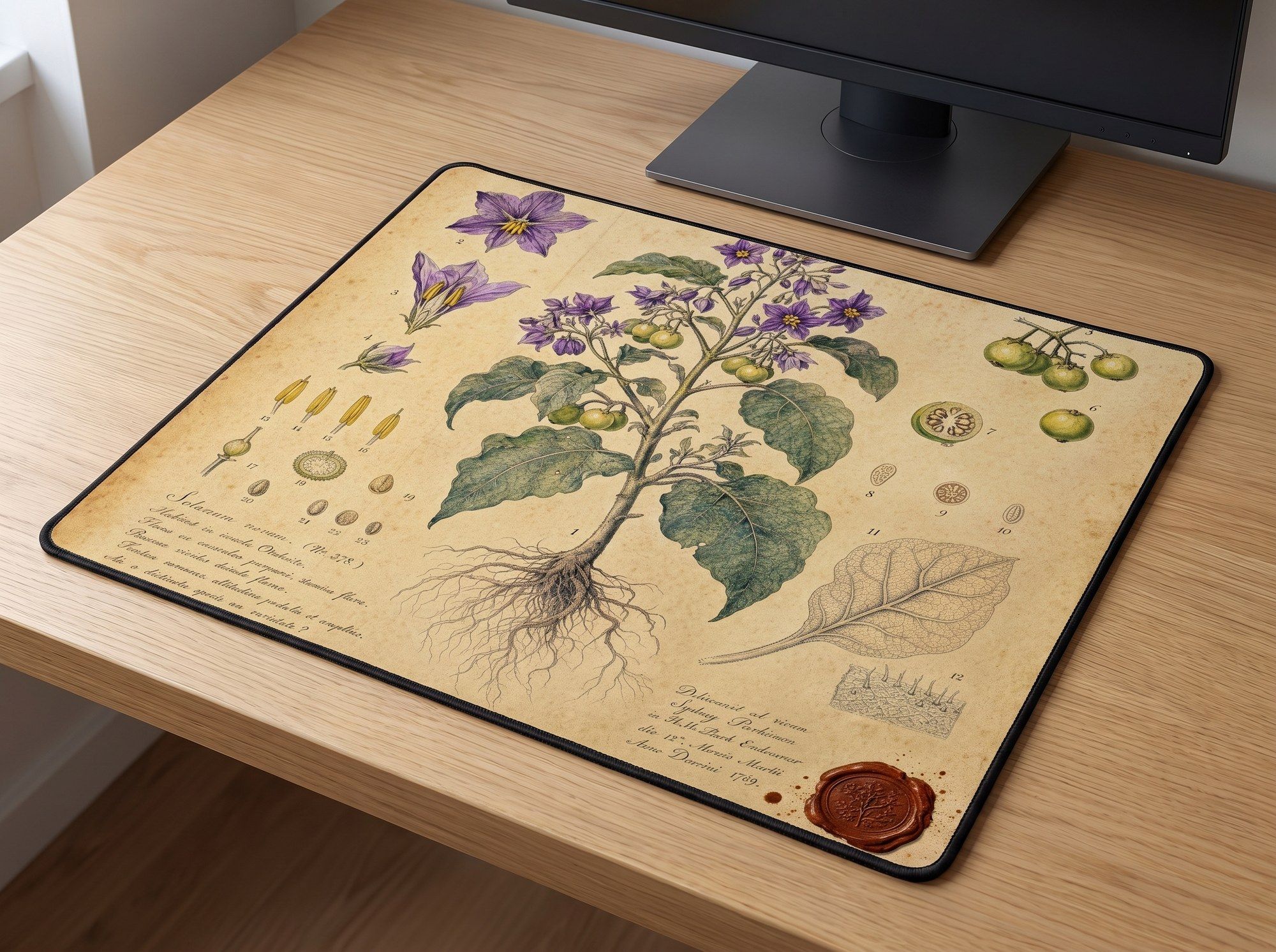 Schreibtischunterlage Mauspad - Merian (Botanik)