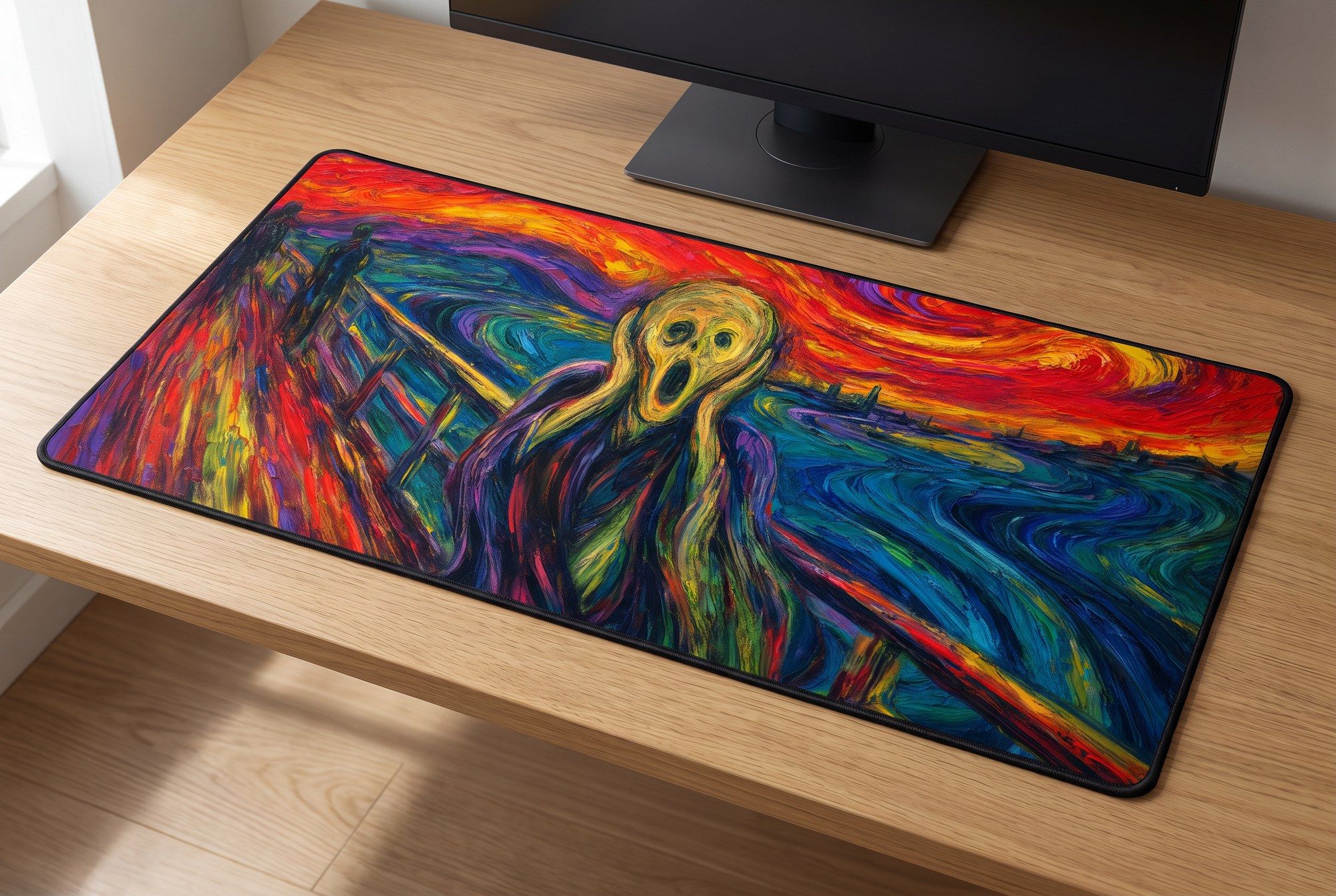 Schreibtischunterlage Mauspad - Munch Schrei (Expressionismus)