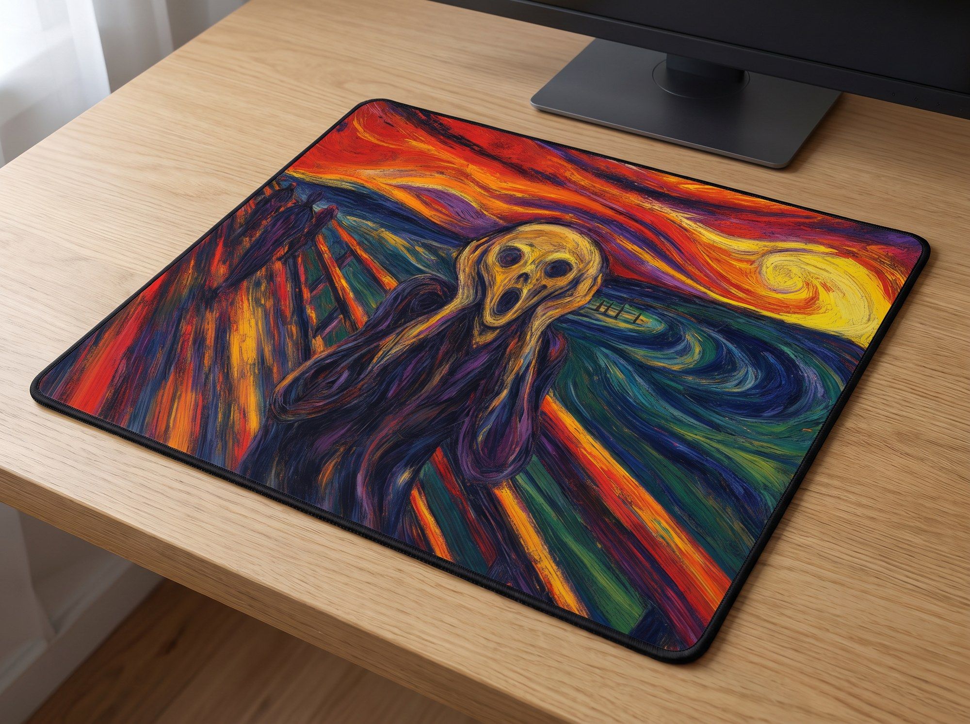 Schreibtischunterlage Mauspad - Munch Schrei (Expressionismus)