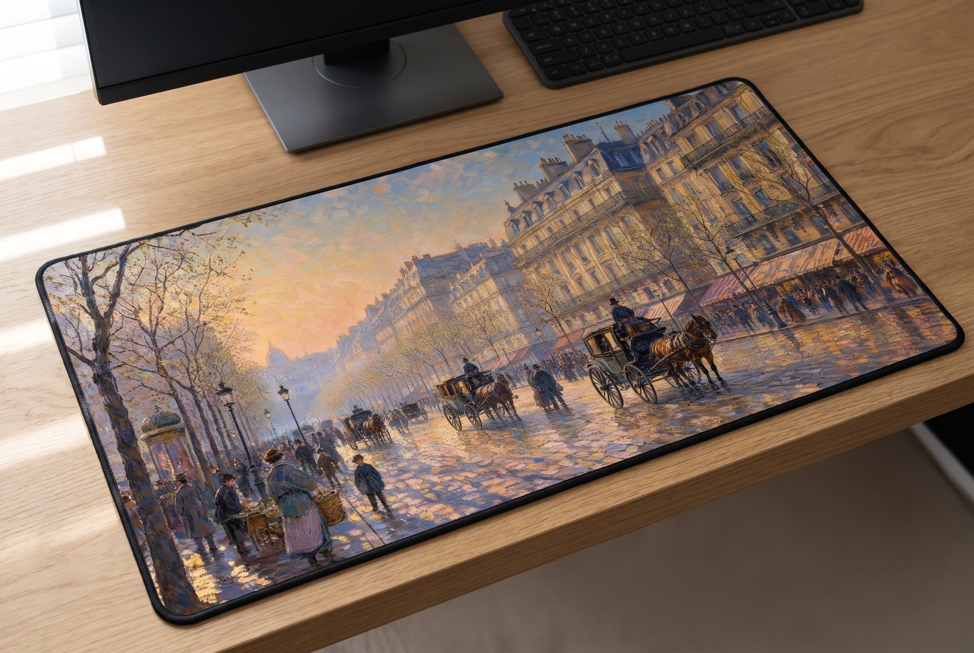 Schreibtischunterlage Mauspad - Pissarro Paris (Impressionismus)
