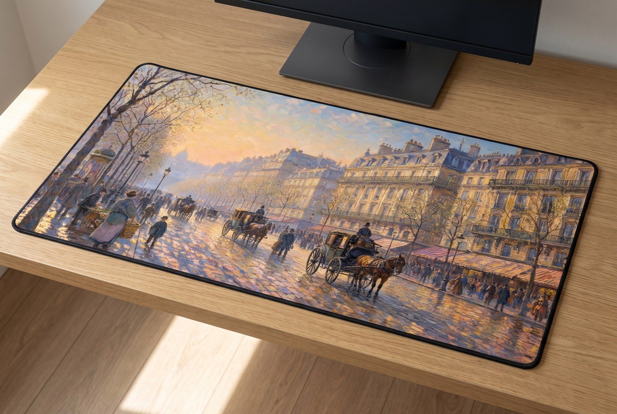 Schreibtischunterlage Mauspad - Pissarro Paris (Impressionismus)