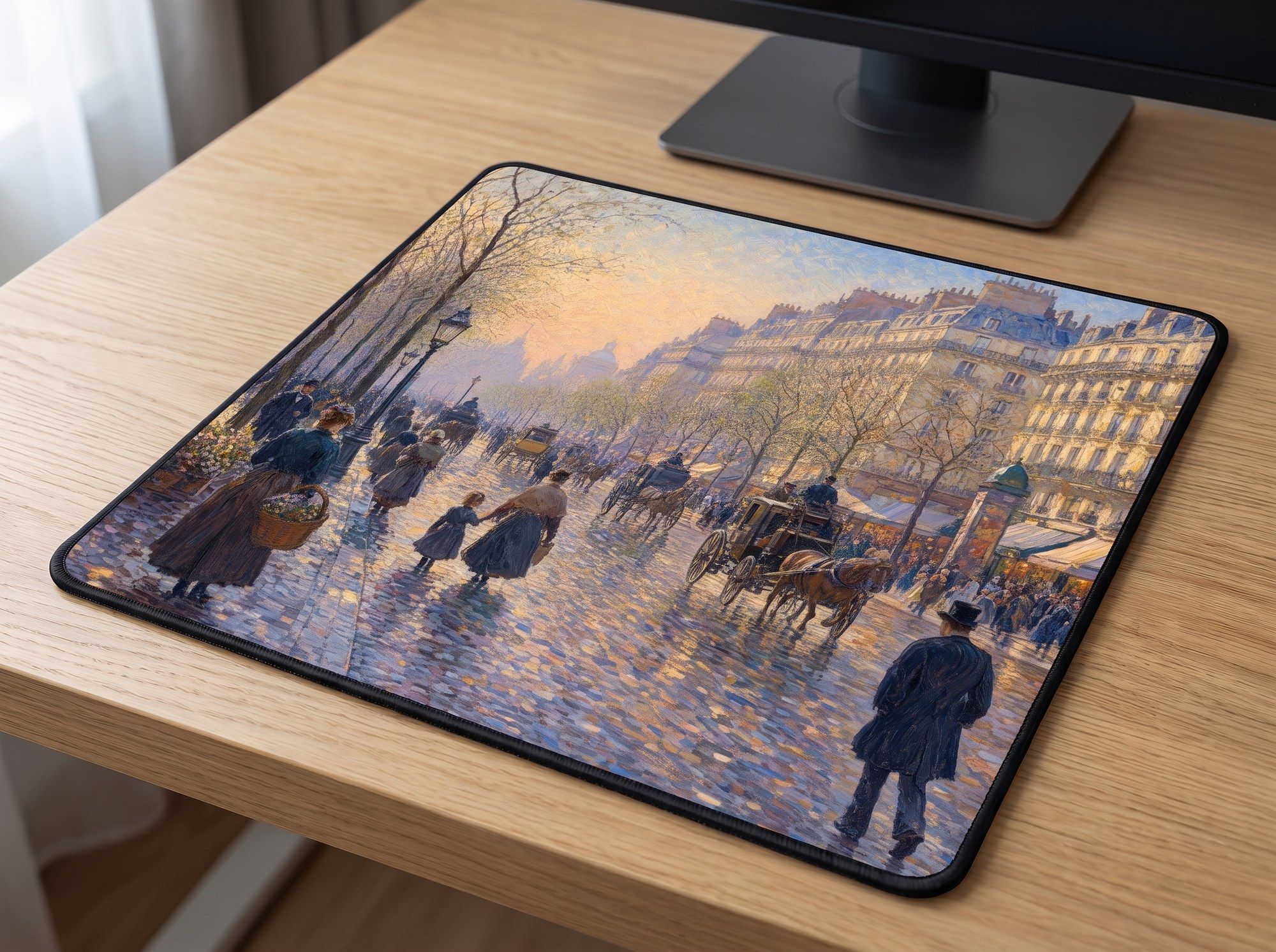 Schreibtischunterlage Mauspad - Pissarro Paris (Impressionismus)