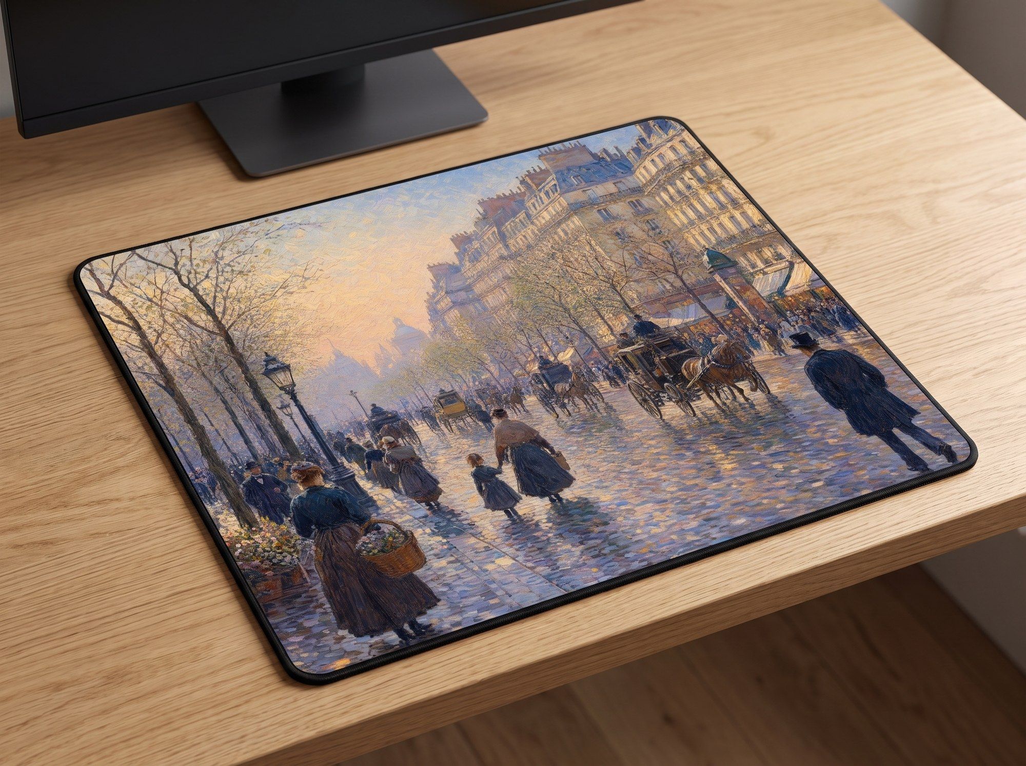Schreibtischunterlage Mauspad - Pissarro Paris (Impressionismus)
