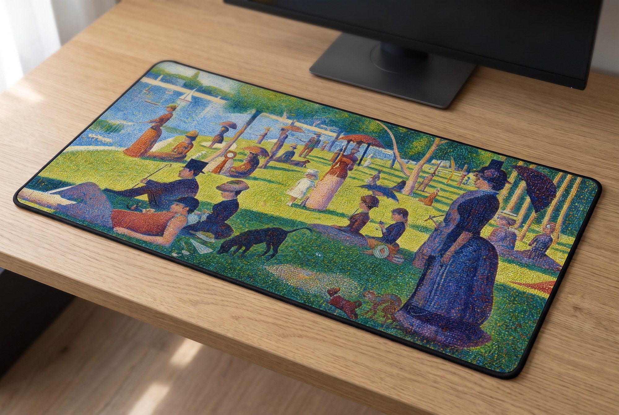 Schreibtischunterlage Mauspad - Seurat Pointillismus (Impressionismus)