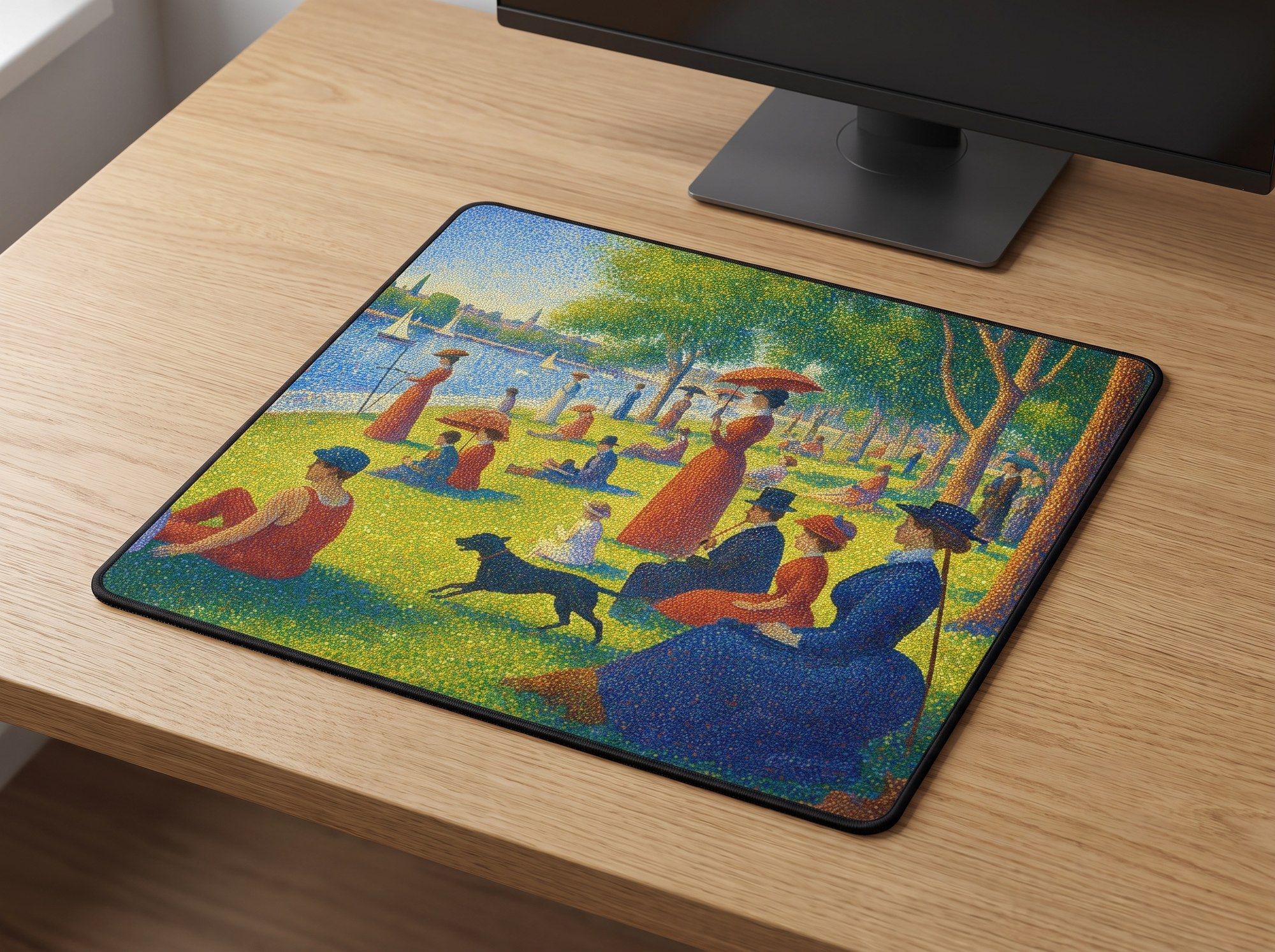 Schreibtischunterlage Mauspad - Seurat Pointillismus (Impressionismus)